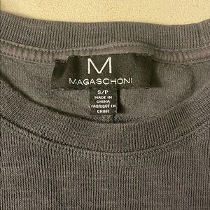 Magaschoni Men's Gray Crewneck Sweater